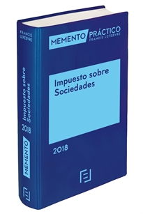 Books Frontpage Memento Impuesto sobre Sociedades 2018