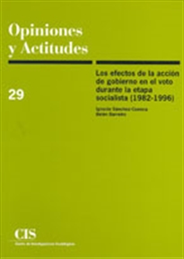 Books Frontpage Los efectos de la acción de gobierno en el voto durante la etapa socialista (1982-1996)