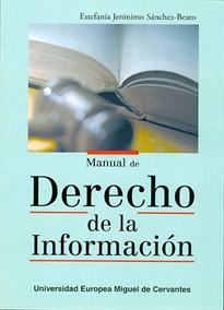 Books Frontpage Manual de Derecho de la Información