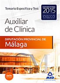 Books Frontpage Auxiliares de Clínica de la Diputación Provincial de Málaga. Temario específico y test