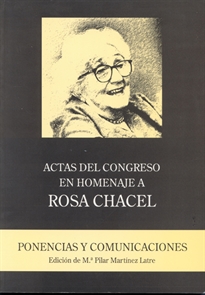 Books Frontpage Actas del Congreso en homenaje a Rosa Chacel