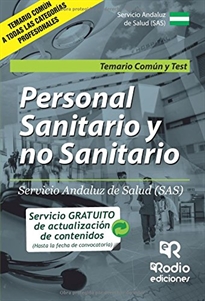 Books Frontpage Personal Sanitario y no Sanitario del SAS. Temario común y Test