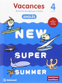 Books Frontpage New Super Summer Sb 4 + Audio 4 Catalan