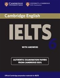 Books Frontpage Cambridge IELTS 6 Student's Book with answers