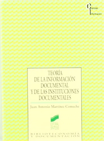 Books Frontpage Teoría de la información documental y de las instituciones documentales