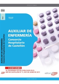 Books Frontpage Auxiliar de Enfermería Consorcio Hospitalario de Castellón. Test