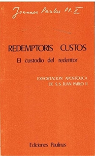 Books Frontpage Redemptoris Custos