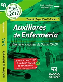 Books Frontpage Auxiliares de Enfermerí­a del SAS. Temario especí­fico. Volumen 1.