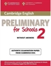 Front pageCambridge English Preliminary for Schools 2 Student's Book without Answers