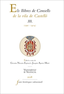 Books Frontpage Els llibres de Consells de la vila de Castelló III