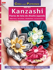 Books Frontpage Kanzashi. Flores de tela de diseño japonés