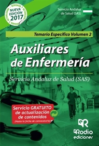 Books Frontpage Auxiliares de Enfermería del SAS. Temario específico. Volumen 2.