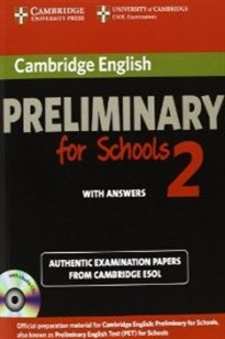 Books Frontpage Cambridge English Preliminary for Schools 2 Self-study Pack (Student's Book with Answers and Audio CDs (2))