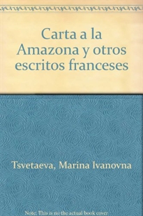 Books Frontpage Carta a la Amazona y otros escritos franceses