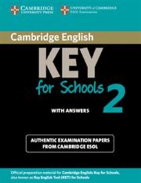 Books Frontpage Cambridge English Key for Schools 2 Student's Book with Answers