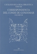 Front pageCatálogo de la Real Biblioteca tomo XIII: correspondencia del Conde de Gondomar, volumen III