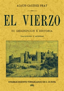 Books Frontpage El Vierzo. Su descripción e historia. Tradiciones y leyendas