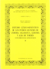 Books Frontpage Estudio léxico-semántico de los fueros leoneses de Zamora, Salamanca, Ledesma y Alba de Tormes