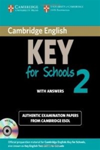 Books Frontpage Cambridge English Key for Schools 2 Self-study Pack (Student's Book with Answers and Audio CD)