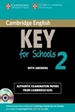 Front pageCambridge English Key for Schools 2 Self-study Pack (Student's Book with Answers and Audio CD)
