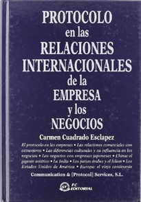 Books Frontpage Protocolo en las relaciones internacionales de la empresa y los negocios