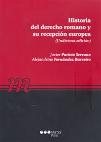 Books Frontpage Historia del Derecho romano y su recepción europea