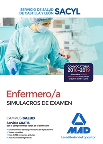 Books Frontpage Enfermero/a del Servicio de Salud de Castilla y León (SACYL). Simulacros de examen