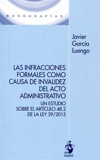 Books Frontpage Las Infracciones Formales Como Causa De Invalidez Del Acto Administrativo