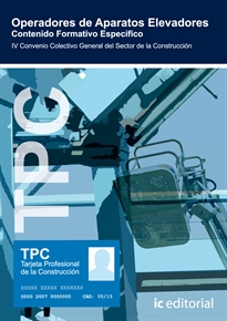 Books Frontpage TPC - Operadores de aparatos elevadores. Contenido formativo específico