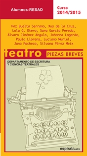 Books Frontpage Alumnos. Teatro Piezas Breves.  Curso 2014-2015