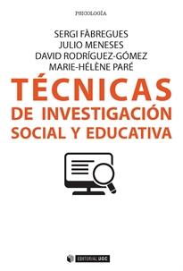 Books Frontpage Técnicas de investigación social y educativa