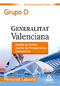 Books Frontpage Personal laboral de la generalitat valenciana. (grupo d). Test del  bloque general común