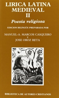 Books Frontpage Lírica latina medieval. II: Poesía religiosa