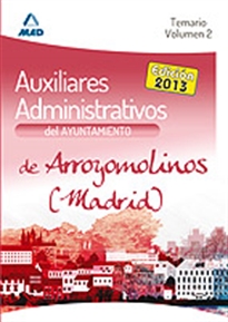 Books Frontpage Auxiliares Administrativos del Ayuntamiento de Arroyomolinos (Madrid). Temario. Volumen II
