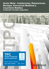 Books Frontpage TPC Sector Metal - Carpintería metálica. Contenido formativo específico