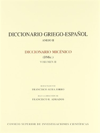 Books Frontpage Diccionario micénico (DMic.). Vol. II
