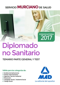 Books Frontpage Diplomado No Sanitario, Servicio Murciano de Salud. Temario parte general y test