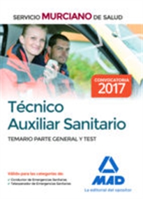 Books Frontpage Técnico Auxiliar Sanitario del Servicio Murciano de Salud. Temario parte general y test