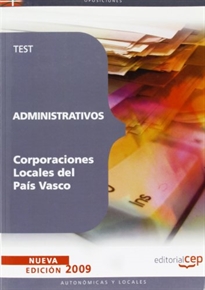 Books Frontpage Administrativos Corporaciones Locales del País Vasco. Test