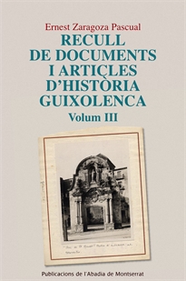 Books Frontpage Recull de documents i articles d'història guixolenca, Vol. 3
