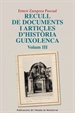 Front pageRecull de documents i articles d'història guixolenca, Vol. 3