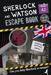 Books Frontpage Sherlock & Watson. Escape book per repassar anglès. 12-13 anys