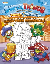 Books Frontpage Libro para colorear Superthings Power Machines - España