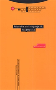 Books Frontpage Filosofía del lenguaje II. Prágmática