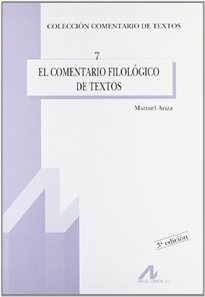 Books Frontpage El comentario filológico de textos