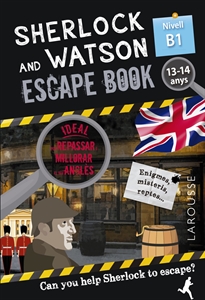 Books Frontpage Sherlock & Watson. Escape book per repassar anglès. 13-14 anys