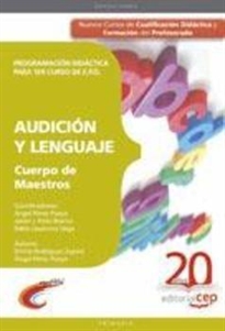 Books Frontpage Cuerpo de Maestros. Audición y Lenguaje. Programación Didáctica para 1er curso de E.P.O.