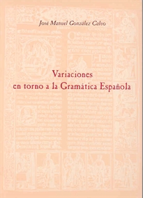Books Frontpage Variaciones en torno a la gramática española