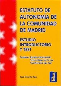 Books Frontpage Estatuto de Autonomía de la Comunidad de Madrid. Estudio introductorio y test