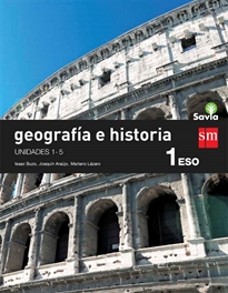 Books Frontpage Geografía e historia. 1 ESO. Savia. Trimestres